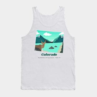 USA State of Colorado Psalm 2:8 - My Inheritance and possession Tank Top